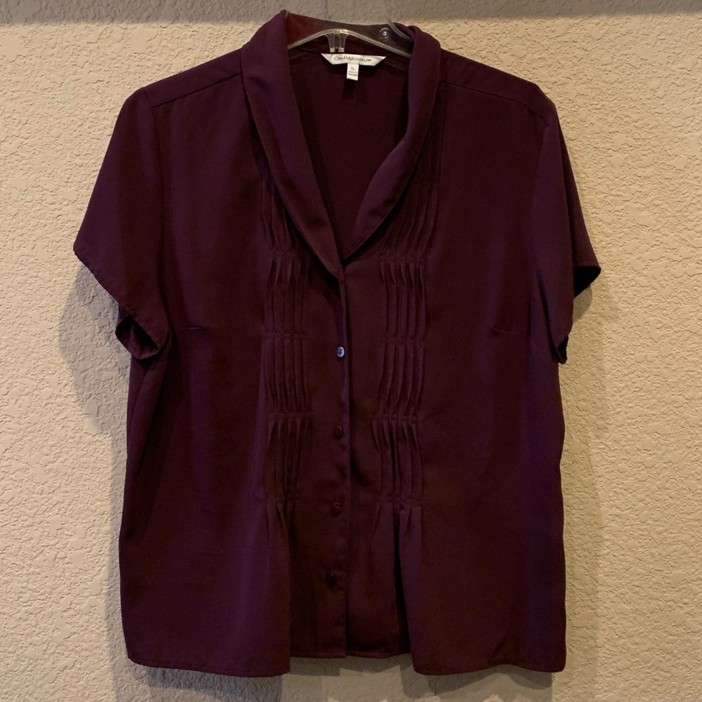 Croft & Barrow short sleeve blouse. XL.